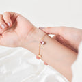 Serenity Anti Tarnish Charm Bracelet for women | Pink