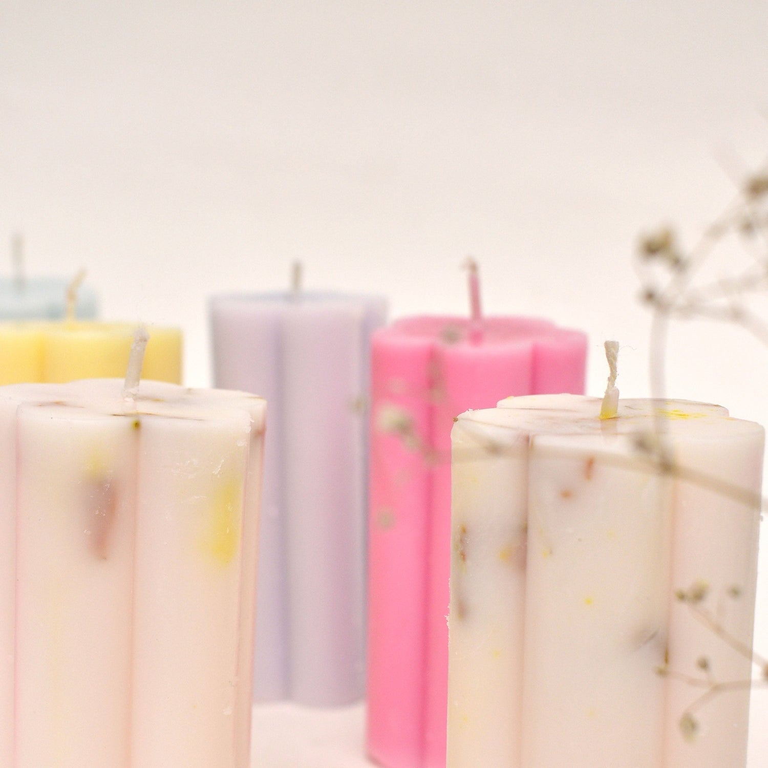 flower scented candles