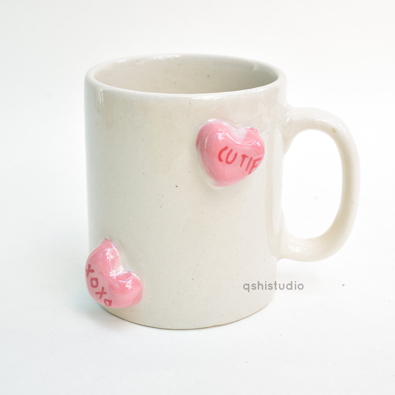 Ceramic Coffee Mug - Candy Hearts