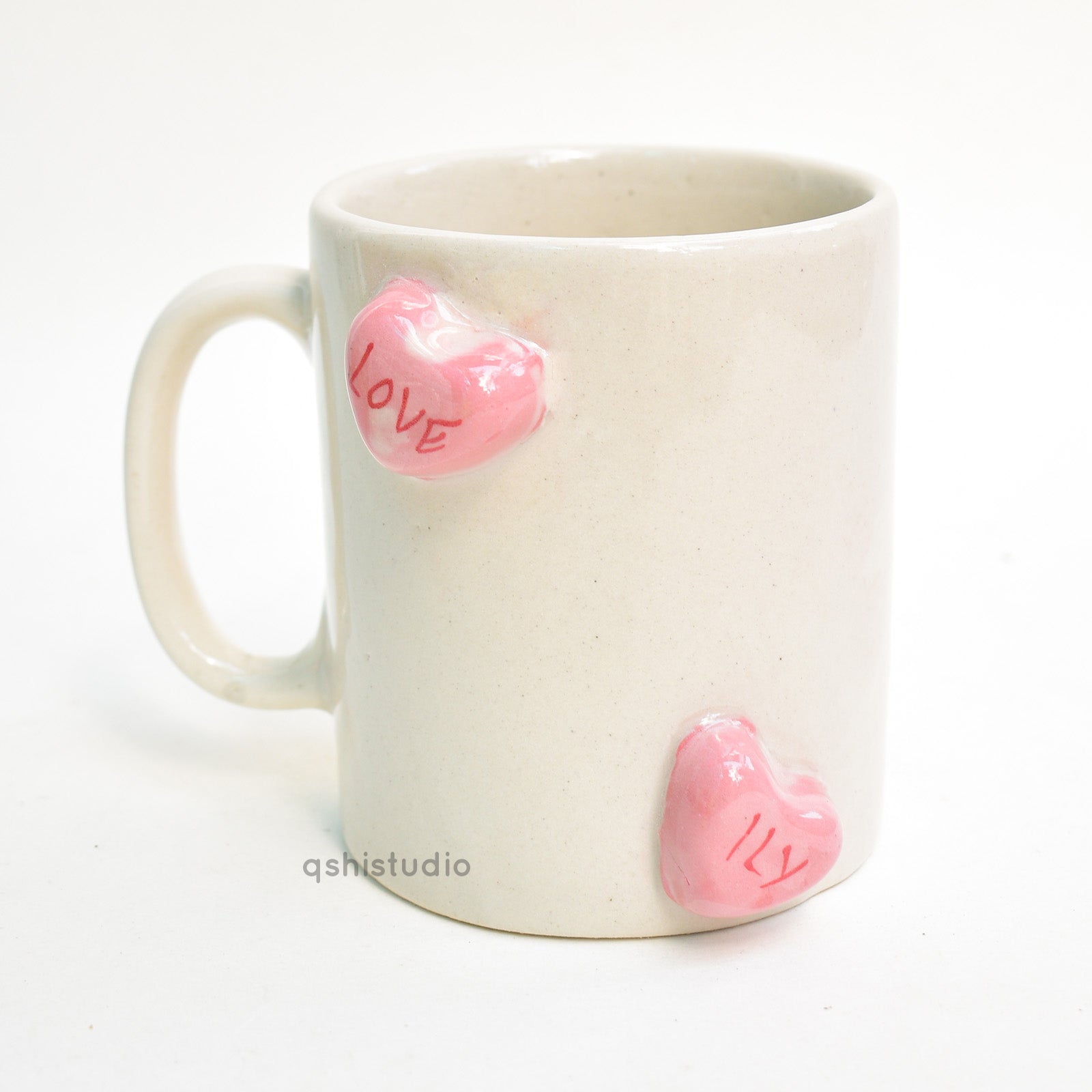 Ceramic Coffee Mug - Candy Hearts