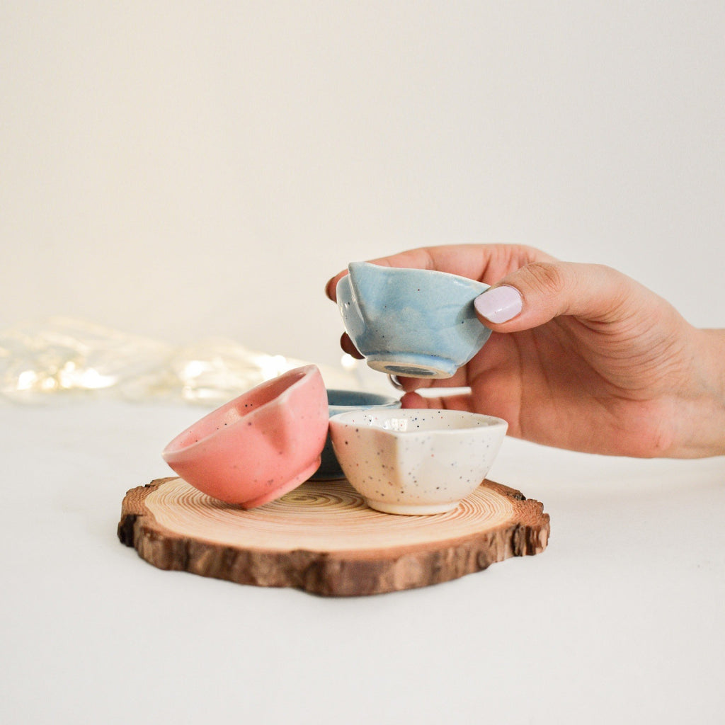 Ceramic Diya - Speckle Ceramic Diya