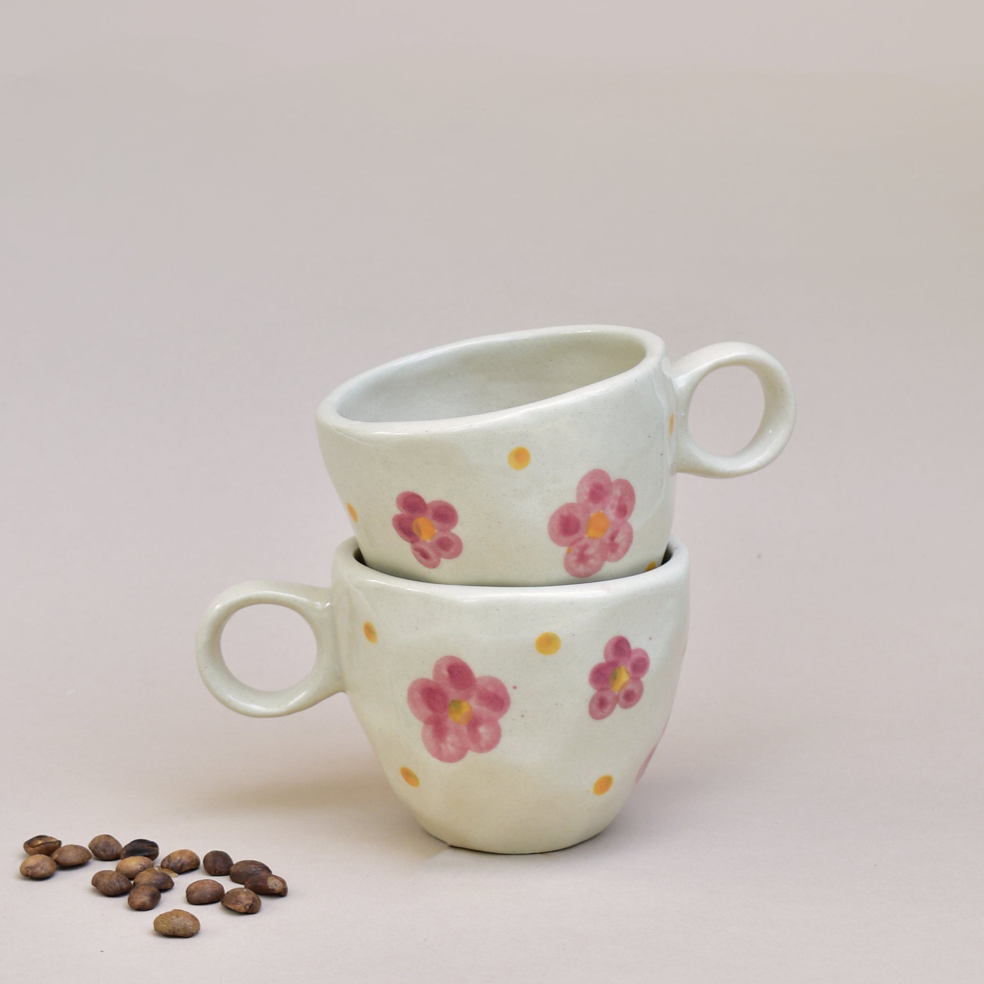 bloom ceramic tea cups