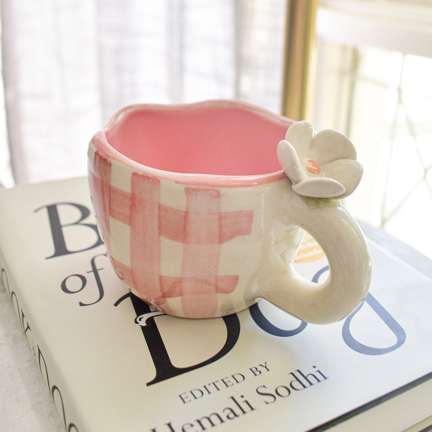 daisy ceramic tea cups