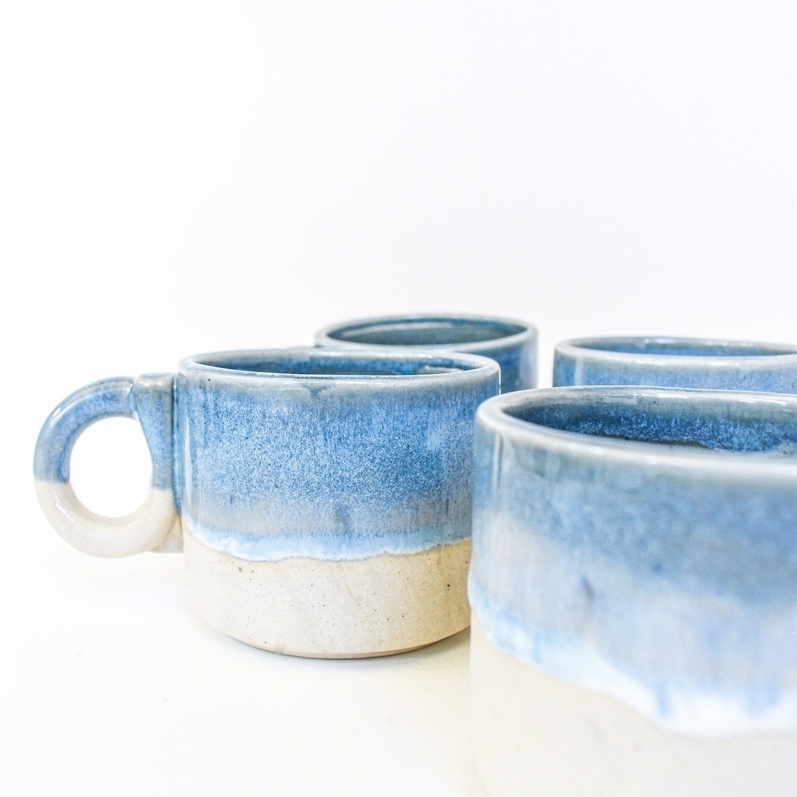 ocean wave ceramic tea cup