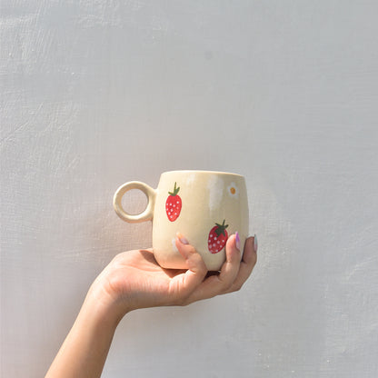 Ceramic Mug - Strawberry Ceramic Mug