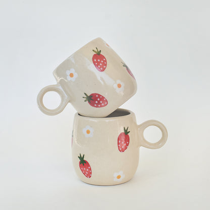 Ceramic Mug - Strawberry Ceramic Mug