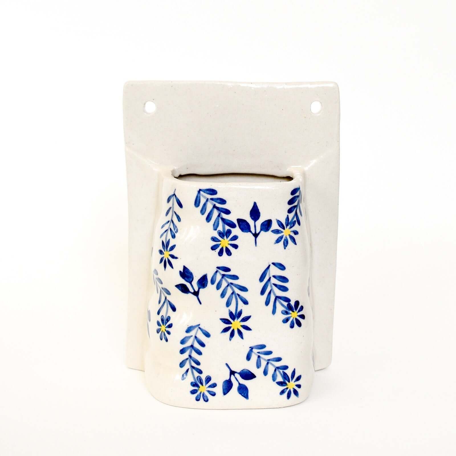 indigo-ceramic-wall-hanging-planters