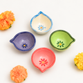Ceramic Diyas - Flowers