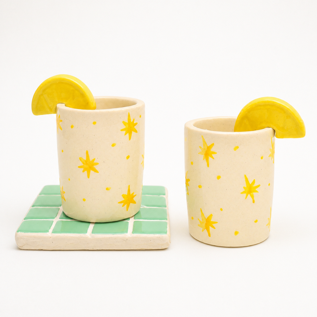 Ceramic Shot Glass - Sparkle