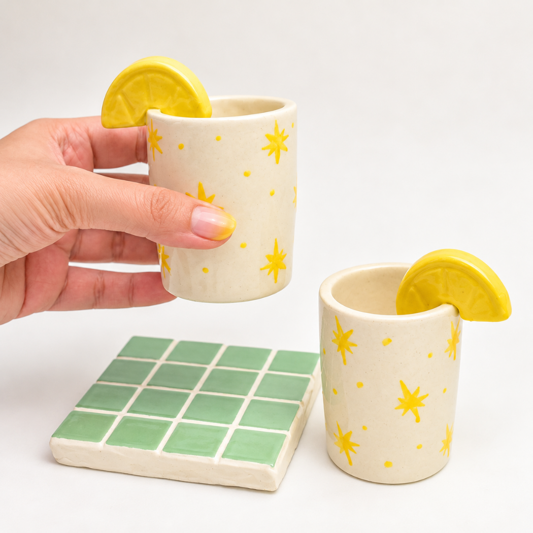 Ceramic Shot Glass - Sparkle