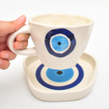 Ceramic Cup & Coaster Set - Nazar