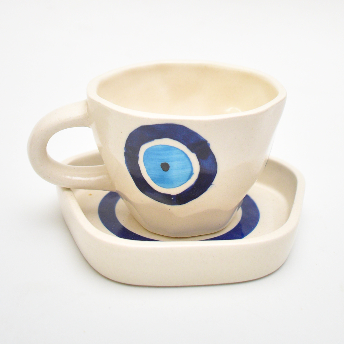 Ceramic Cup & Coaster Set - Nazar