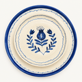 Ceramic Plate Set - Blue Anar (Set of 2)