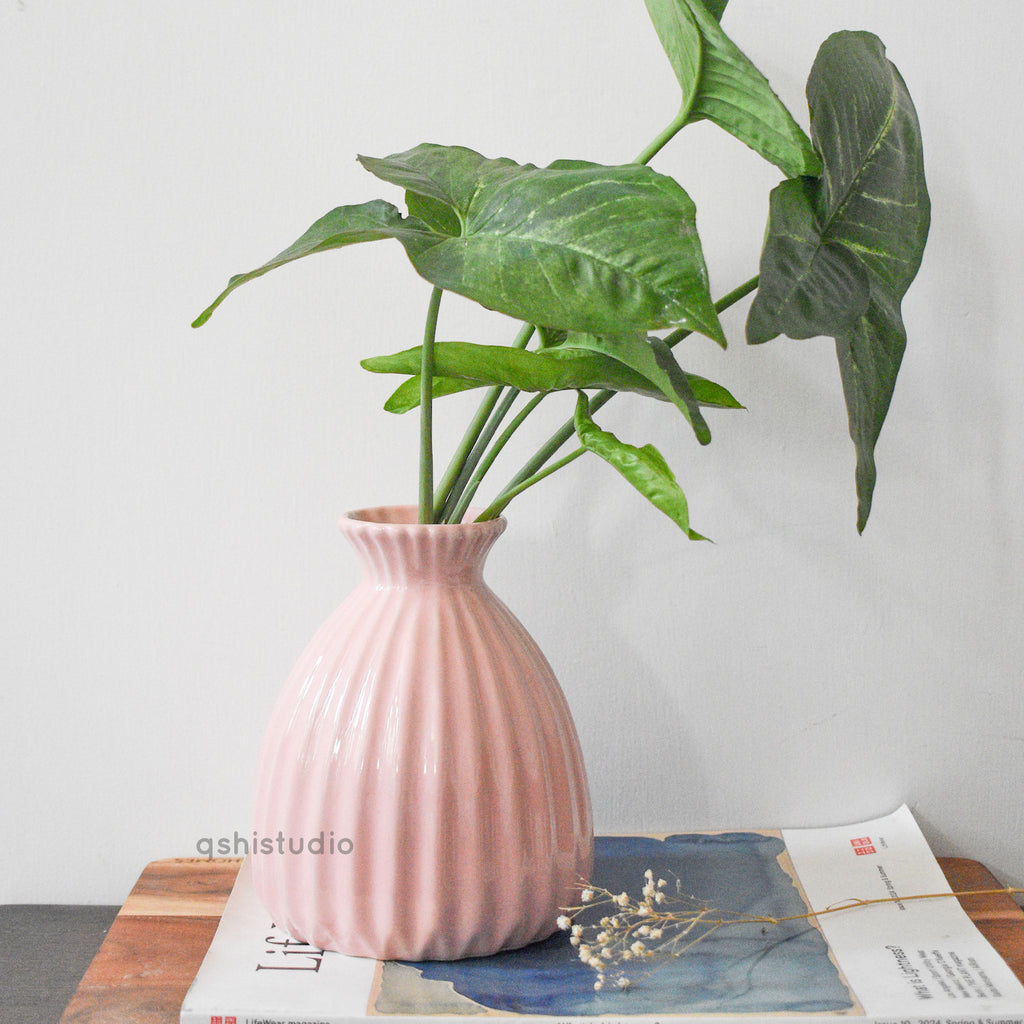 Flower Ceramic Vase - Pink