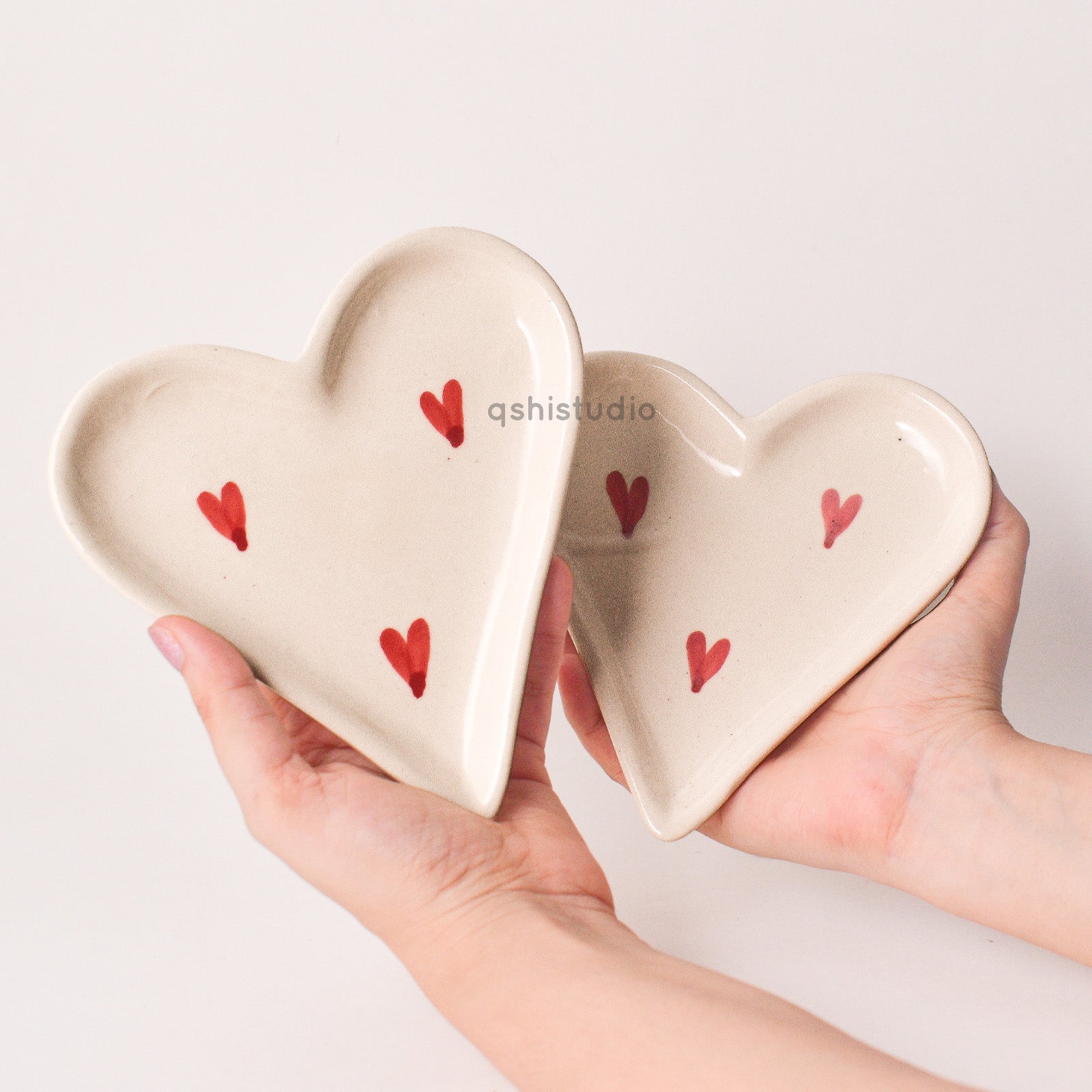 Handmade Ceramic mug & Coaster Set - Love