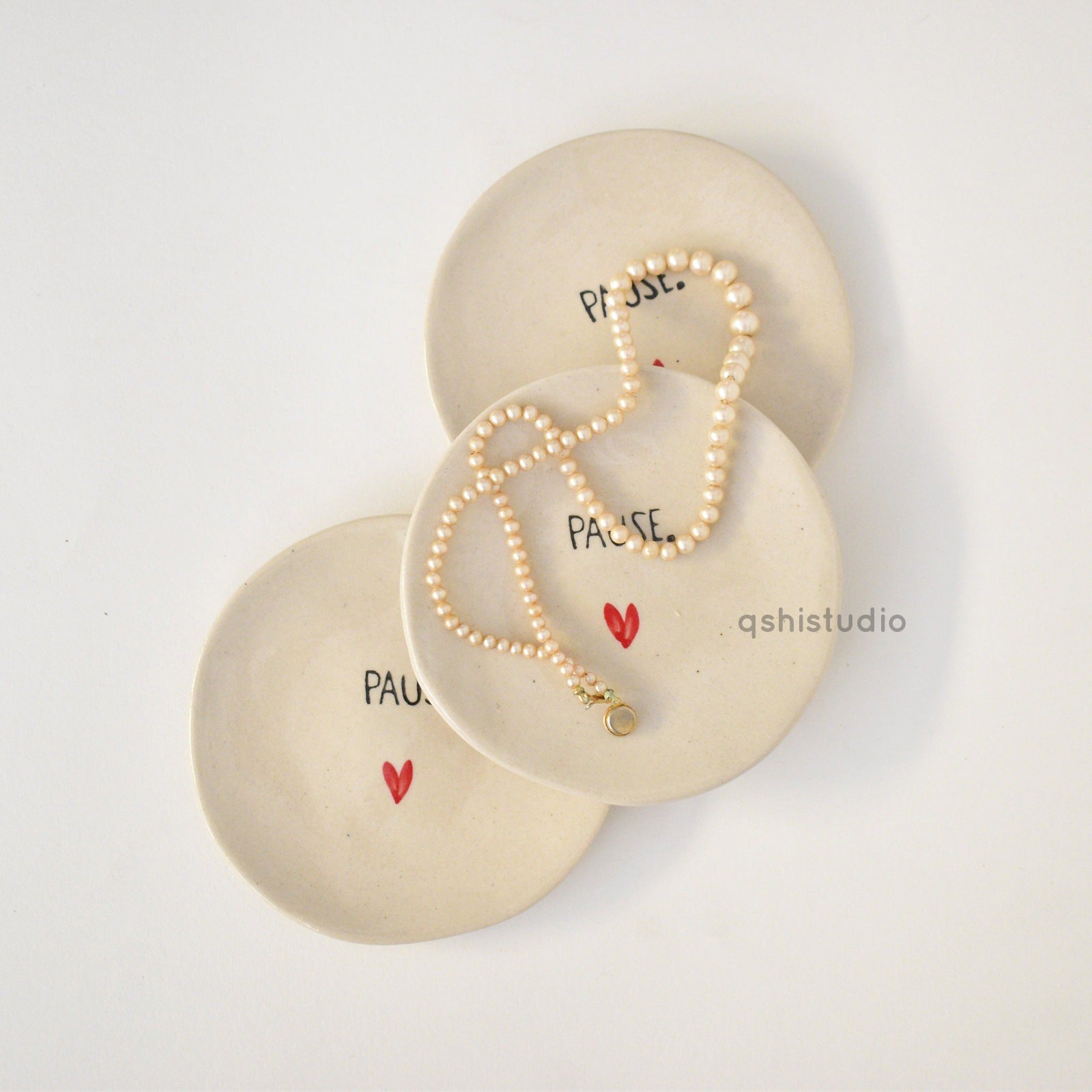 Ceramic Table Coasters - Pause + Breathe