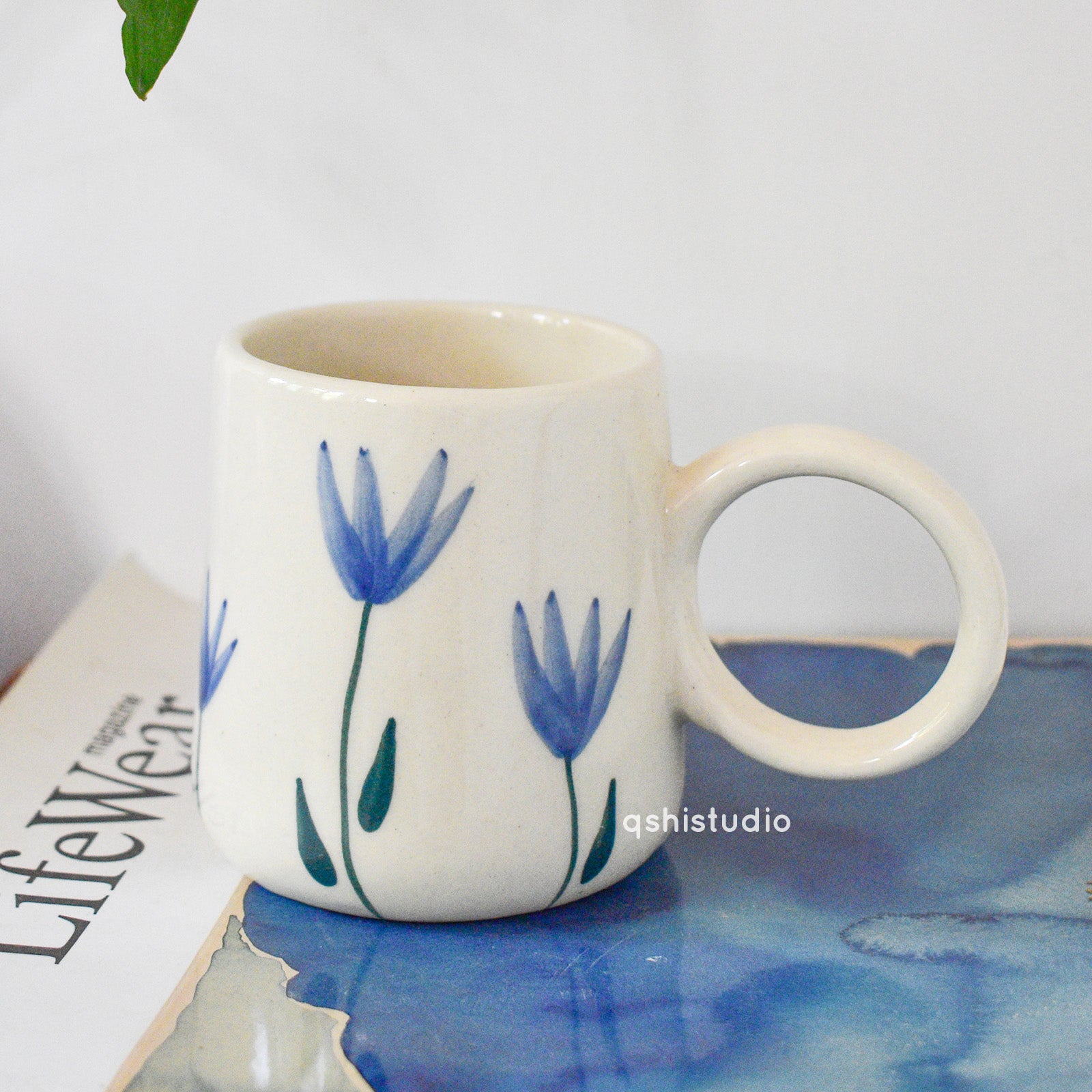 Ceramic Coffee Mug - Blue Bell