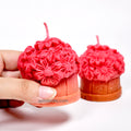Cute Candle - Flower Basket Set of 2