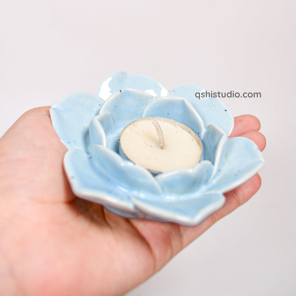 Diya Holder - Lotus Set of 4