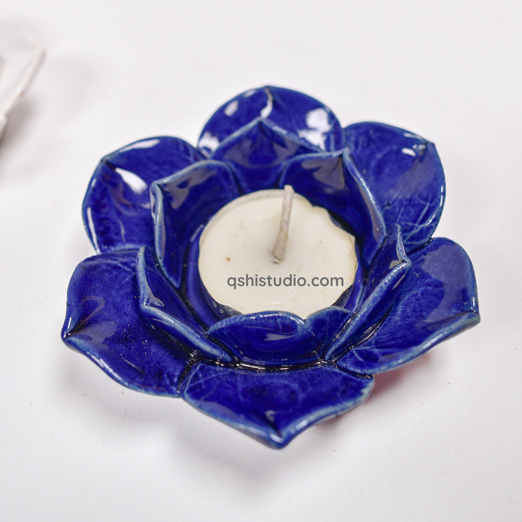 Diya Holder - Lotus Set of 4