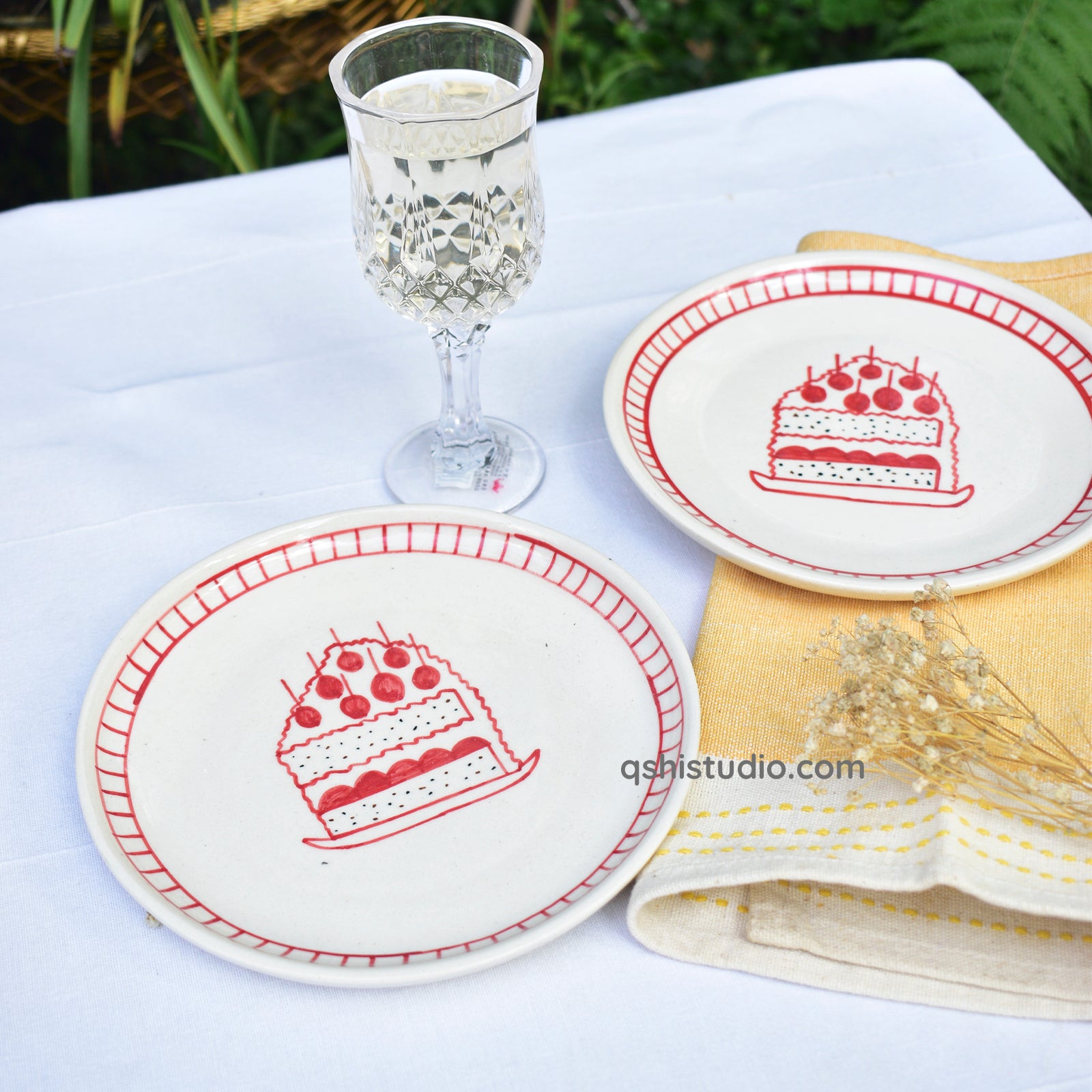 Cute Dessert Plate - Celebration (7 inches)