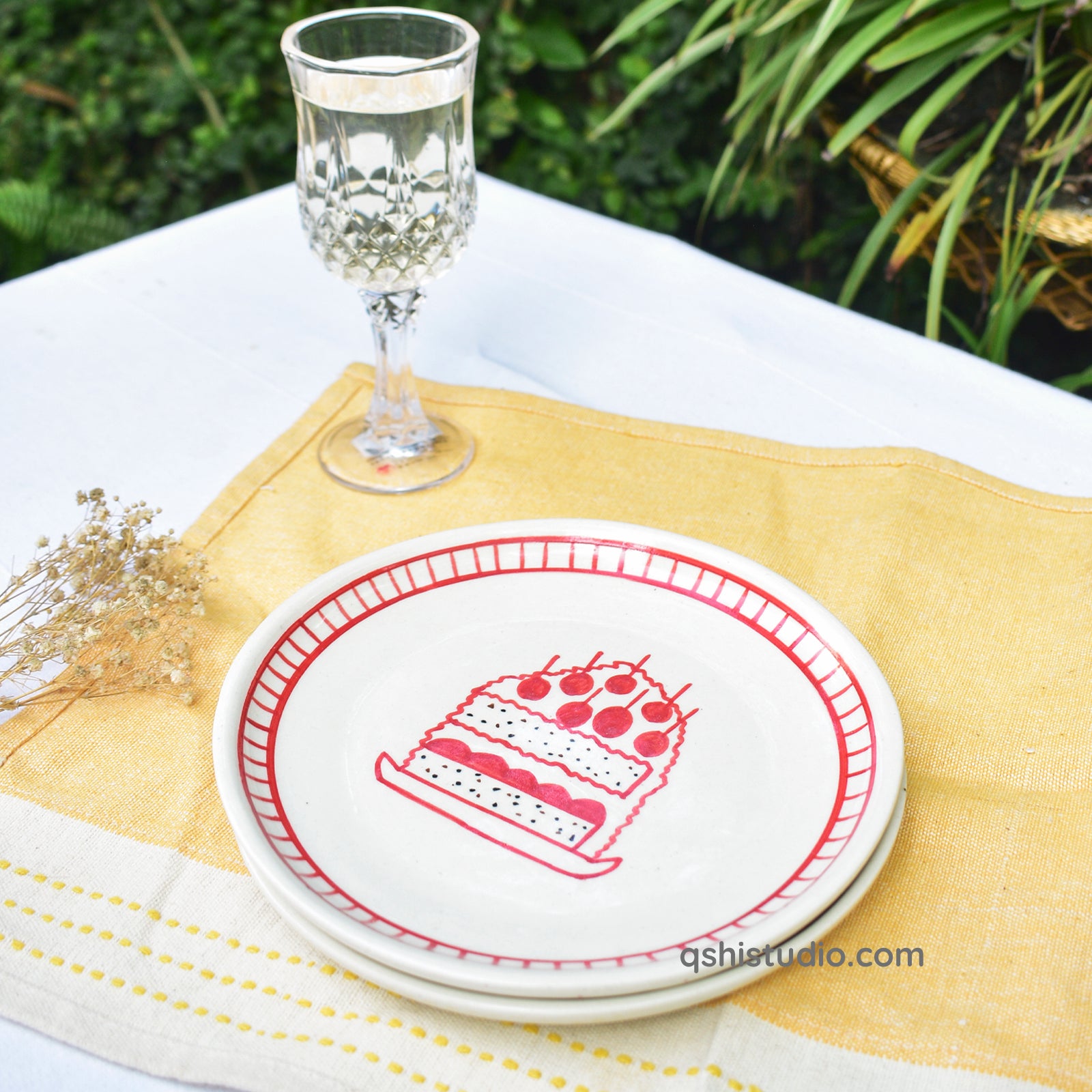 Cute Dessert Plate - Celebration (7 inches)