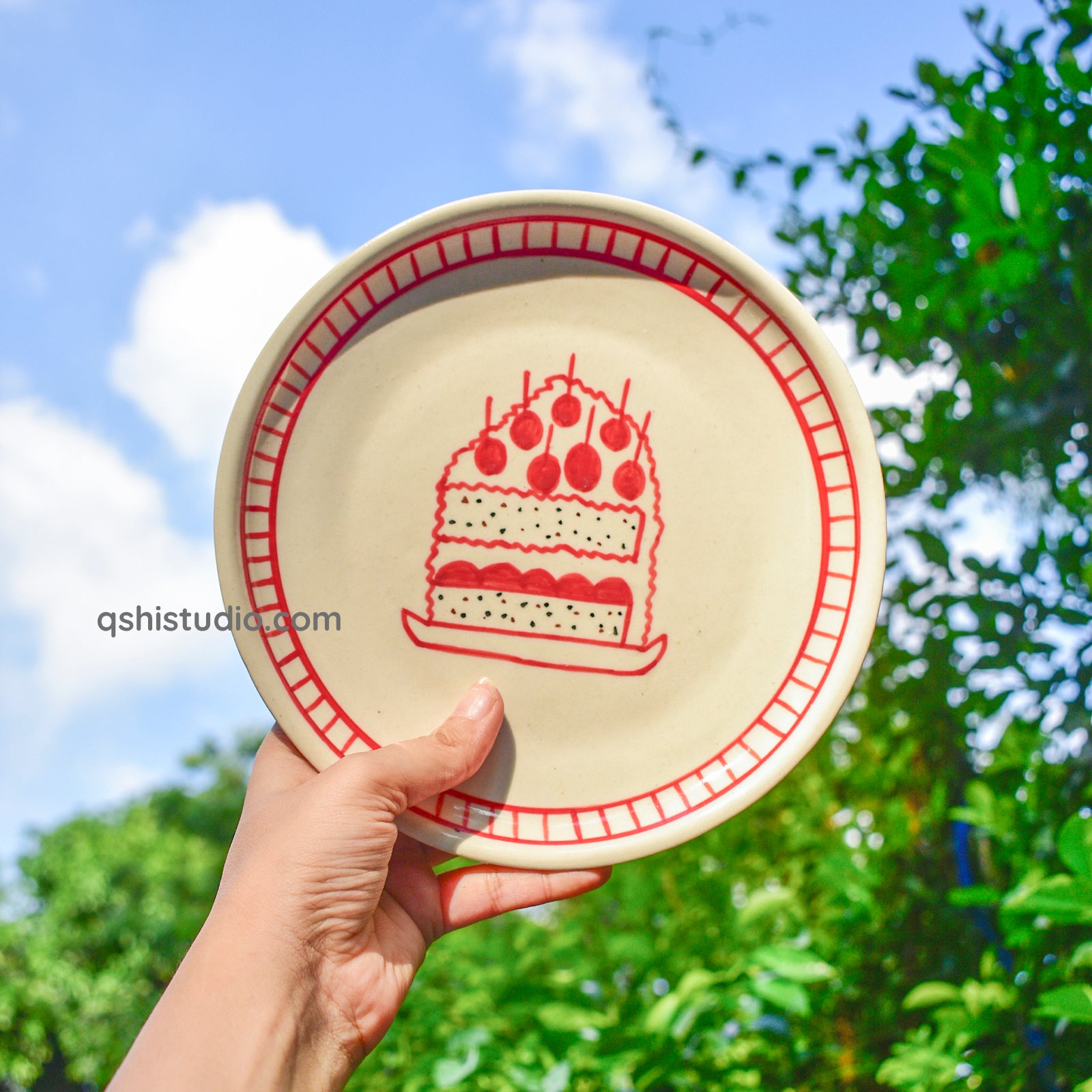 Cute Dessert Plate - Celebration (7 inches)