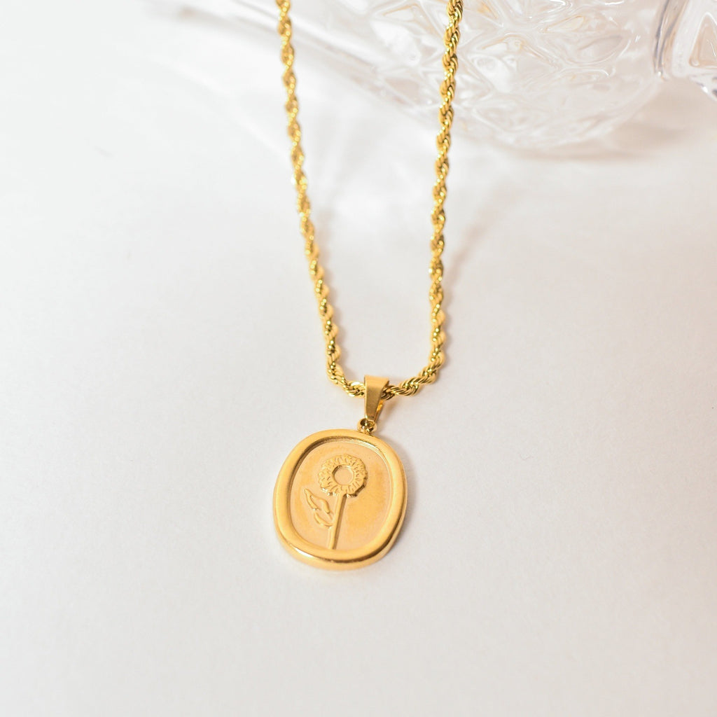 flower anti tarnish womens necklaces