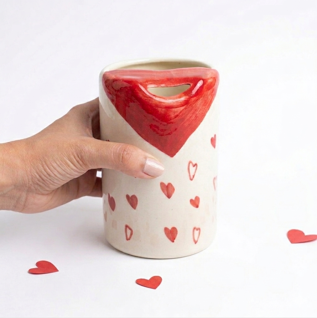 Ceramic Sip Tumbler - Sweetheart
