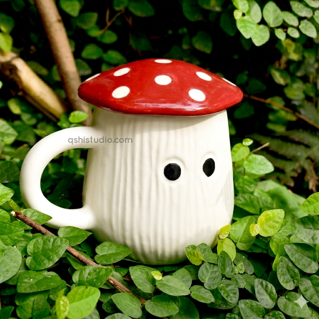 Ceramic Coffee mug - Mushroom