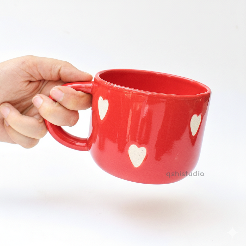 Romantic Coffee Cup - Love You (Red)