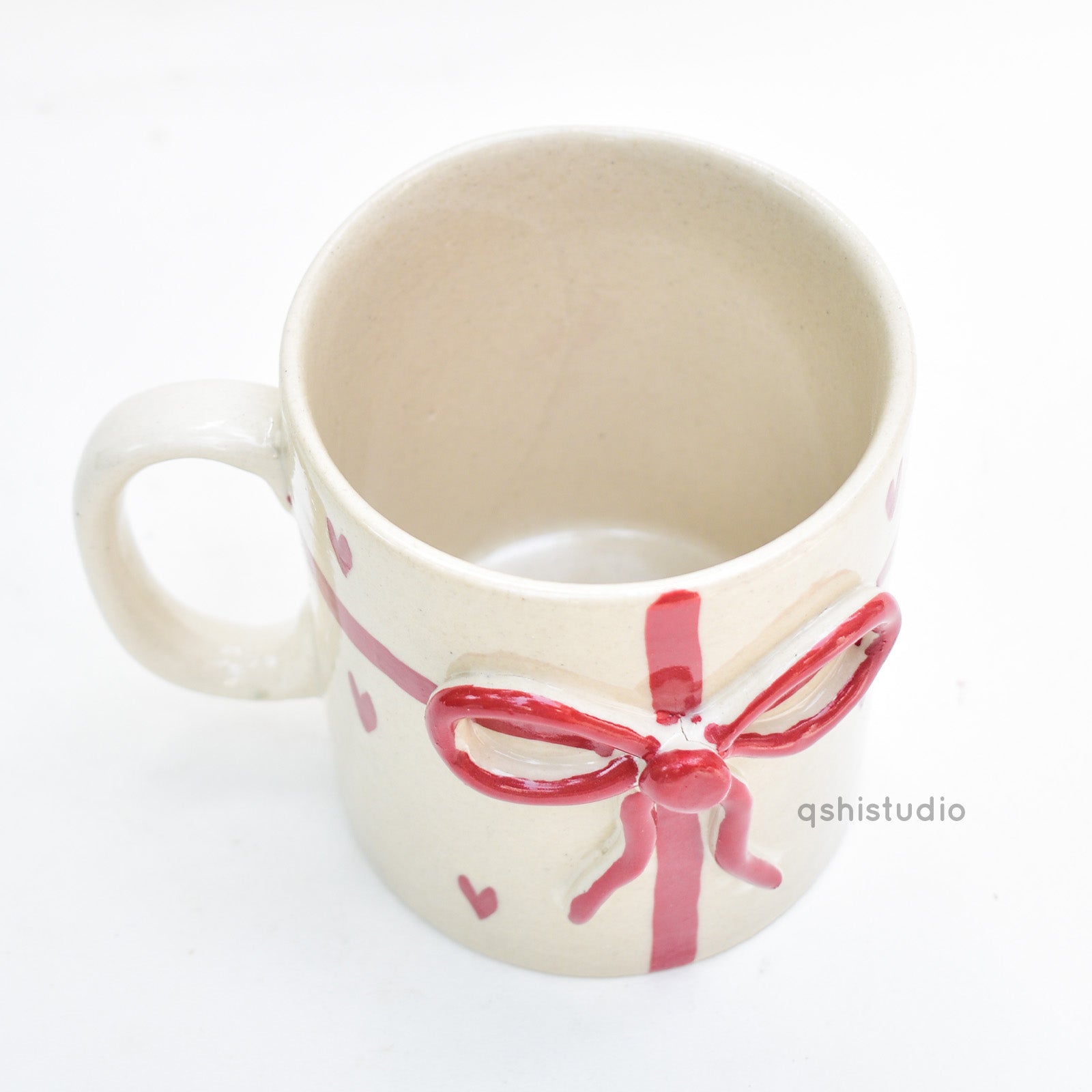 Aesthetic Ceramic Mug - Gift Bow