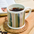 Handmade Ceramic Mug - Golden Leaf