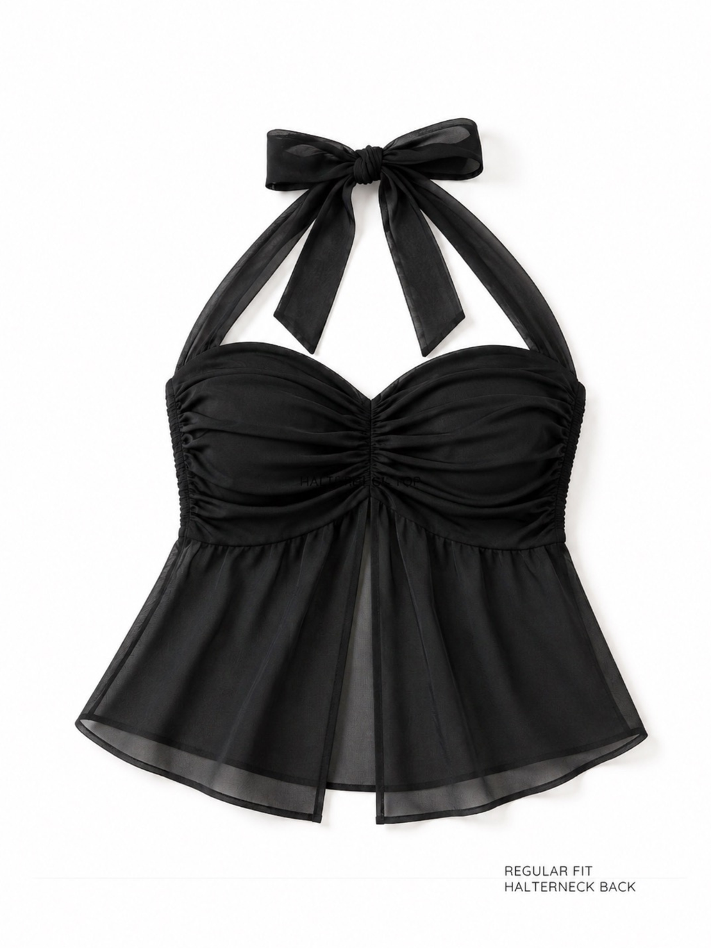 Black Halter top