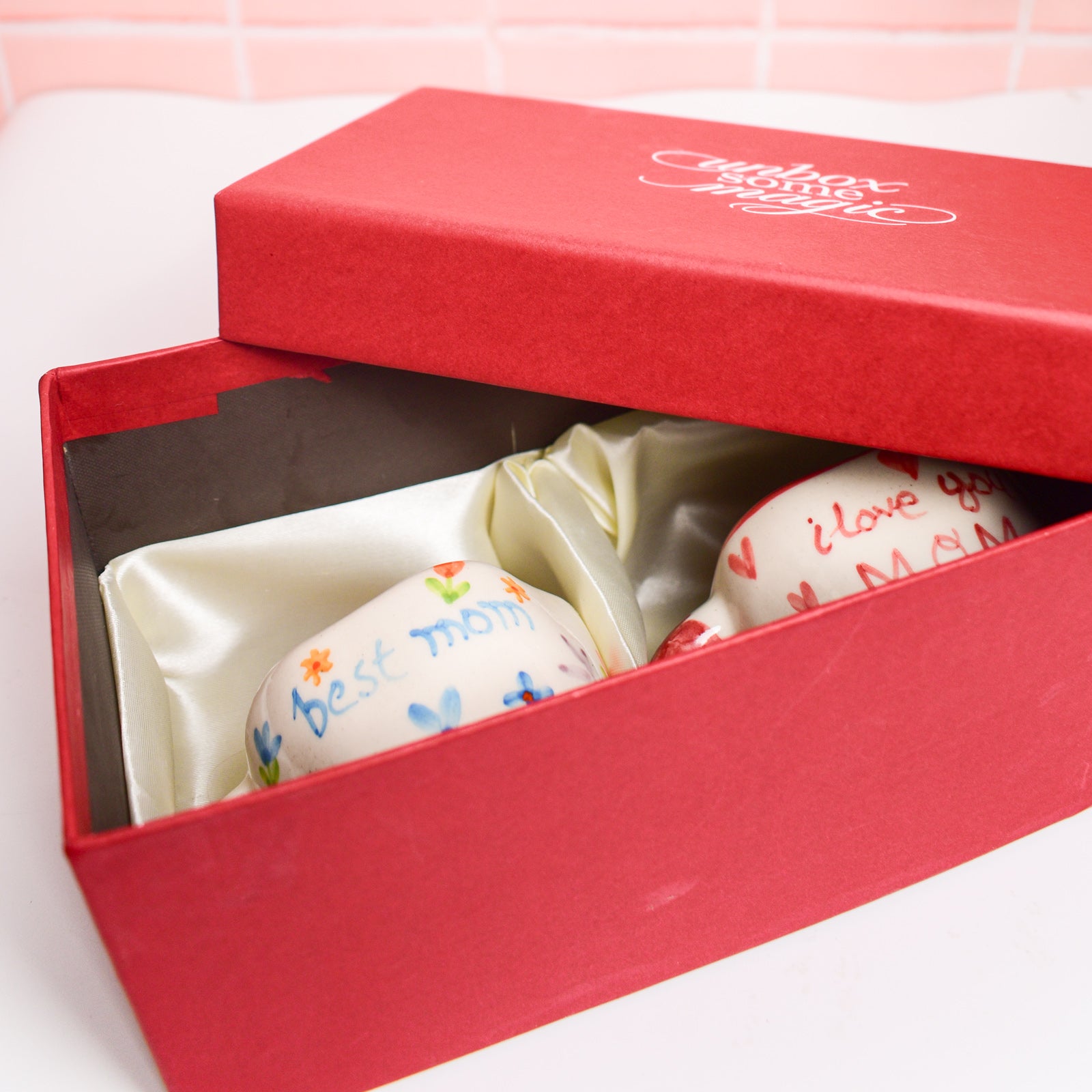 Best Mom & I love you mom Mugs Gift Box