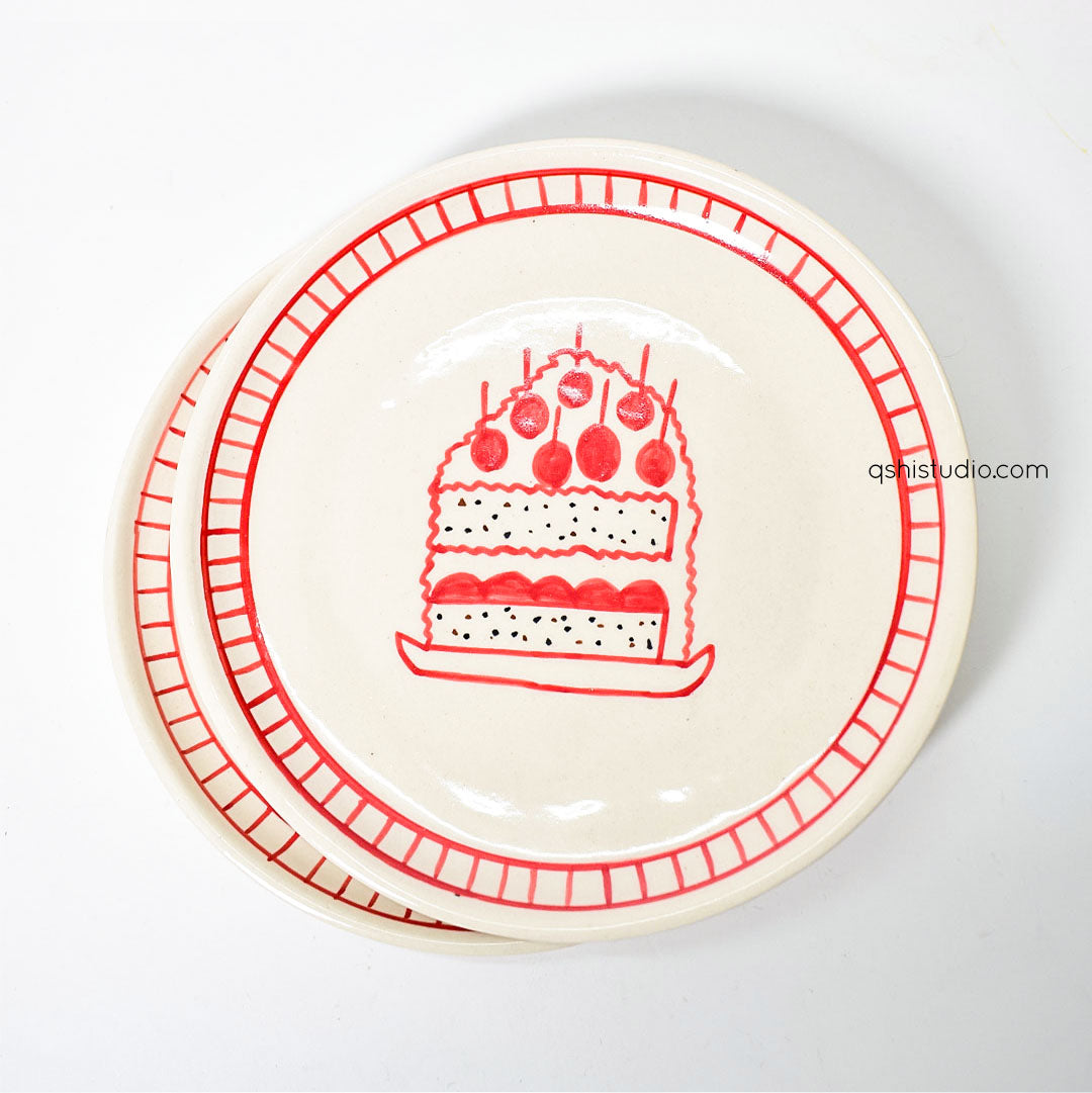 Cute Dessert Plate - Celebration (7 inches)