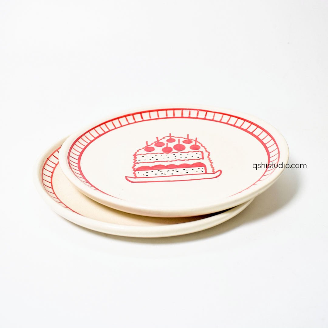 Cute Dessert Plate - Celebration (7 inches)