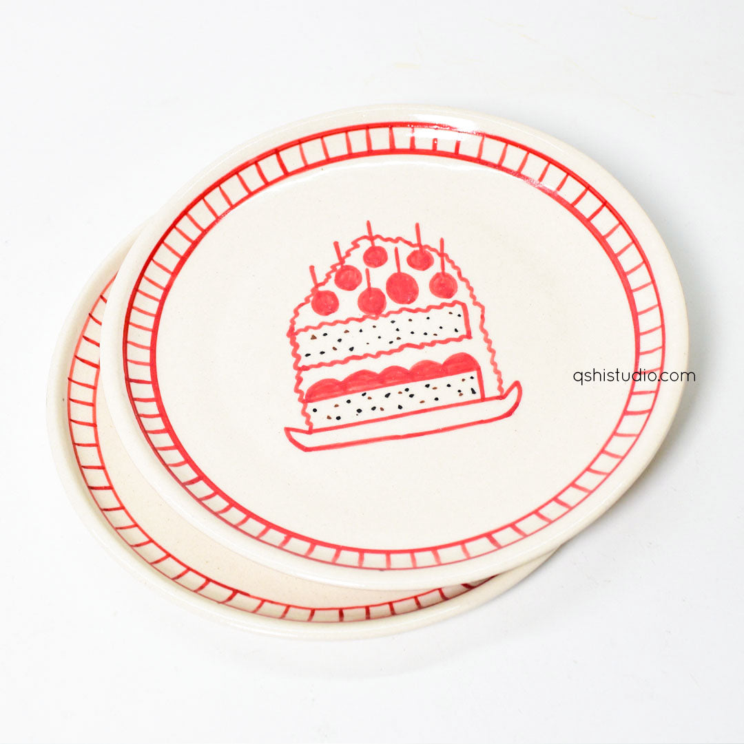 Cute Dessert Plate - Celebration (7 inches)