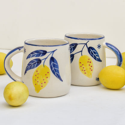 Colorful Ceramic Mug - Lemon