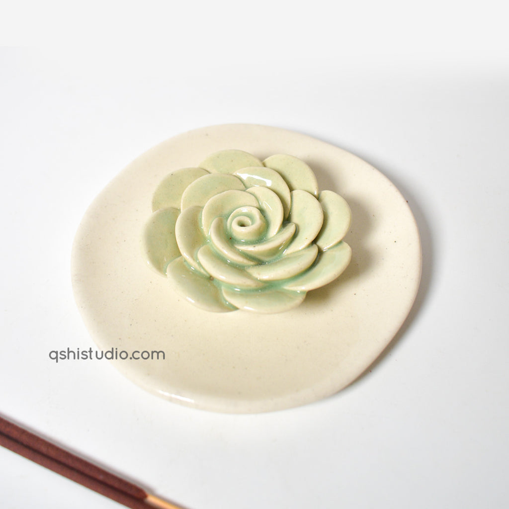 Agarbatti stand - Green Rose