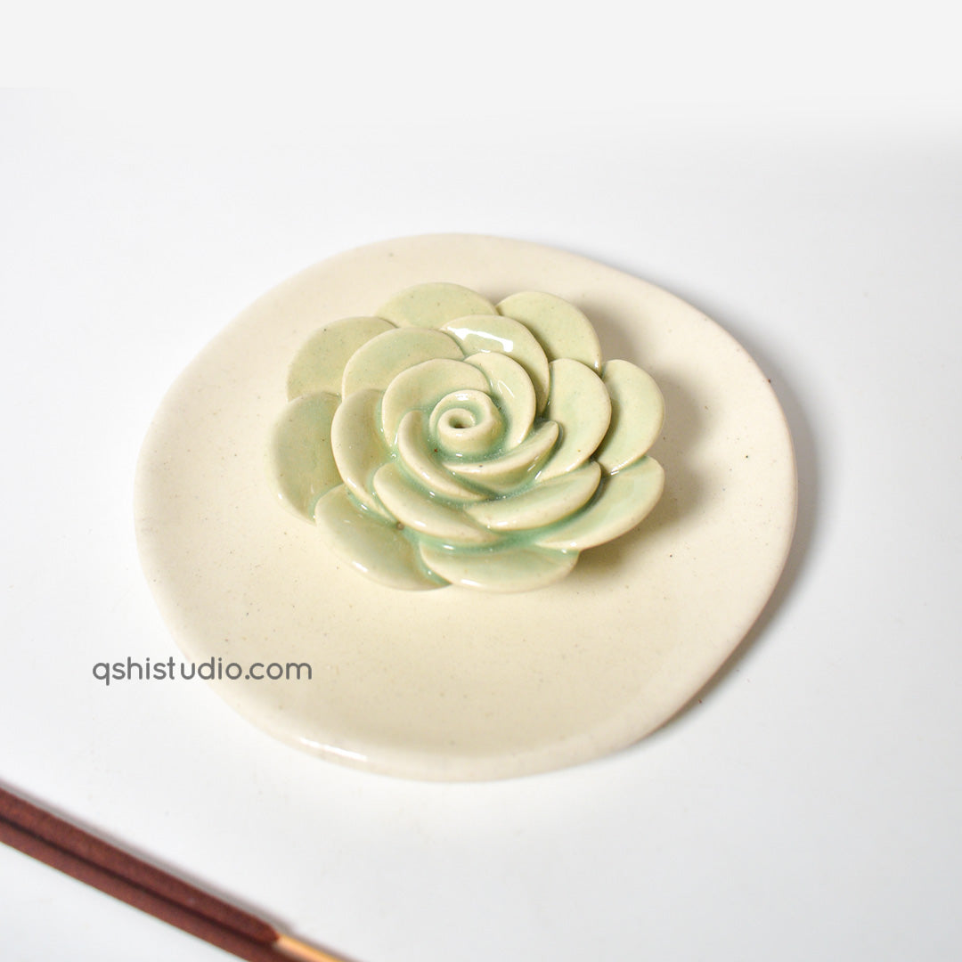 Agarbatti stand - Green Rose
