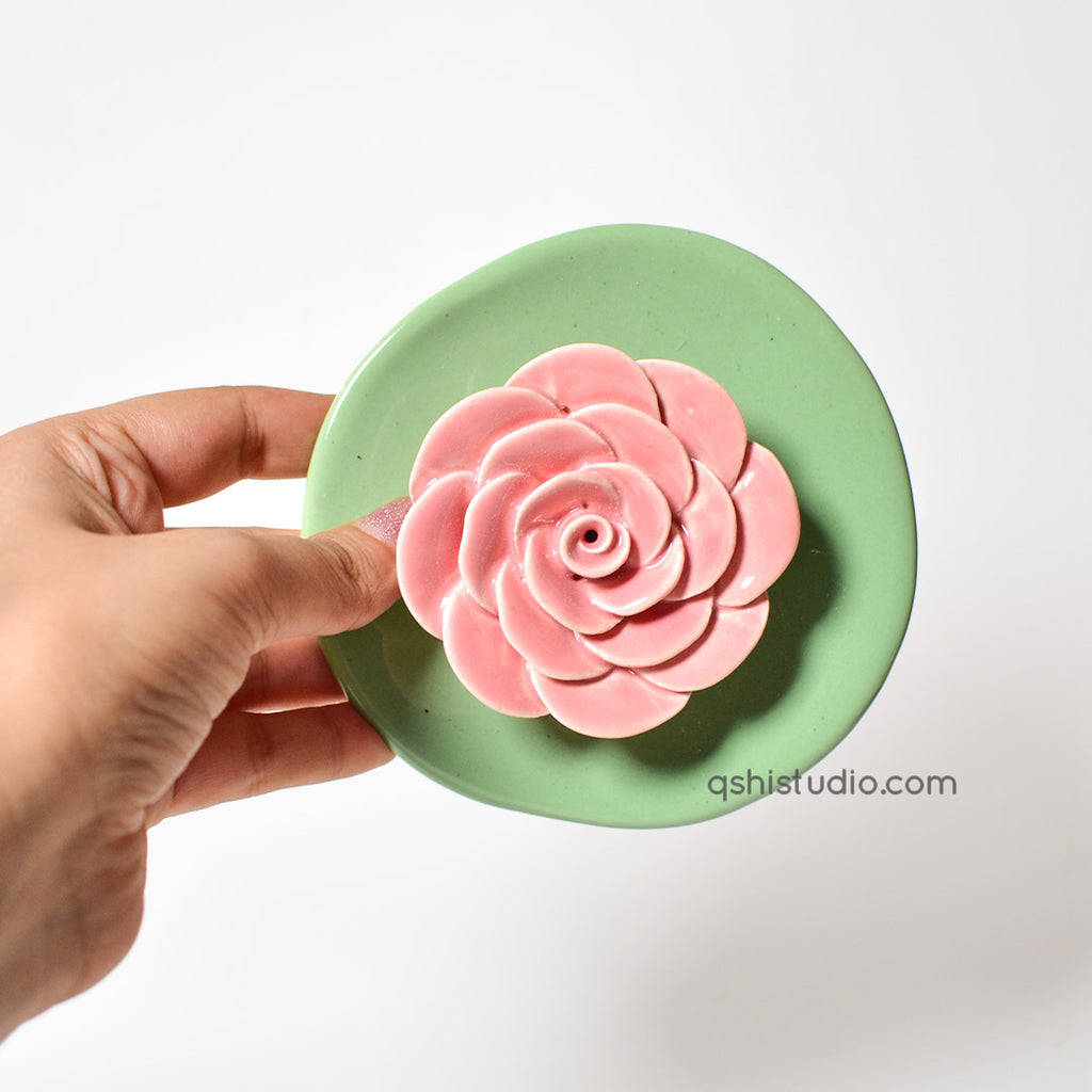 Agarbatti stand - Pink Rose