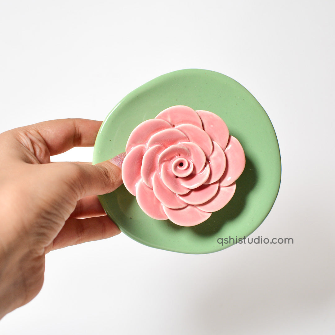 Agarbatti stand - Pink Rose