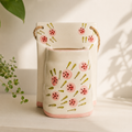 Ceramic Wall Planter - Round Roses