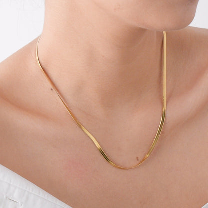 herringbone anti tarnish womens necklaces