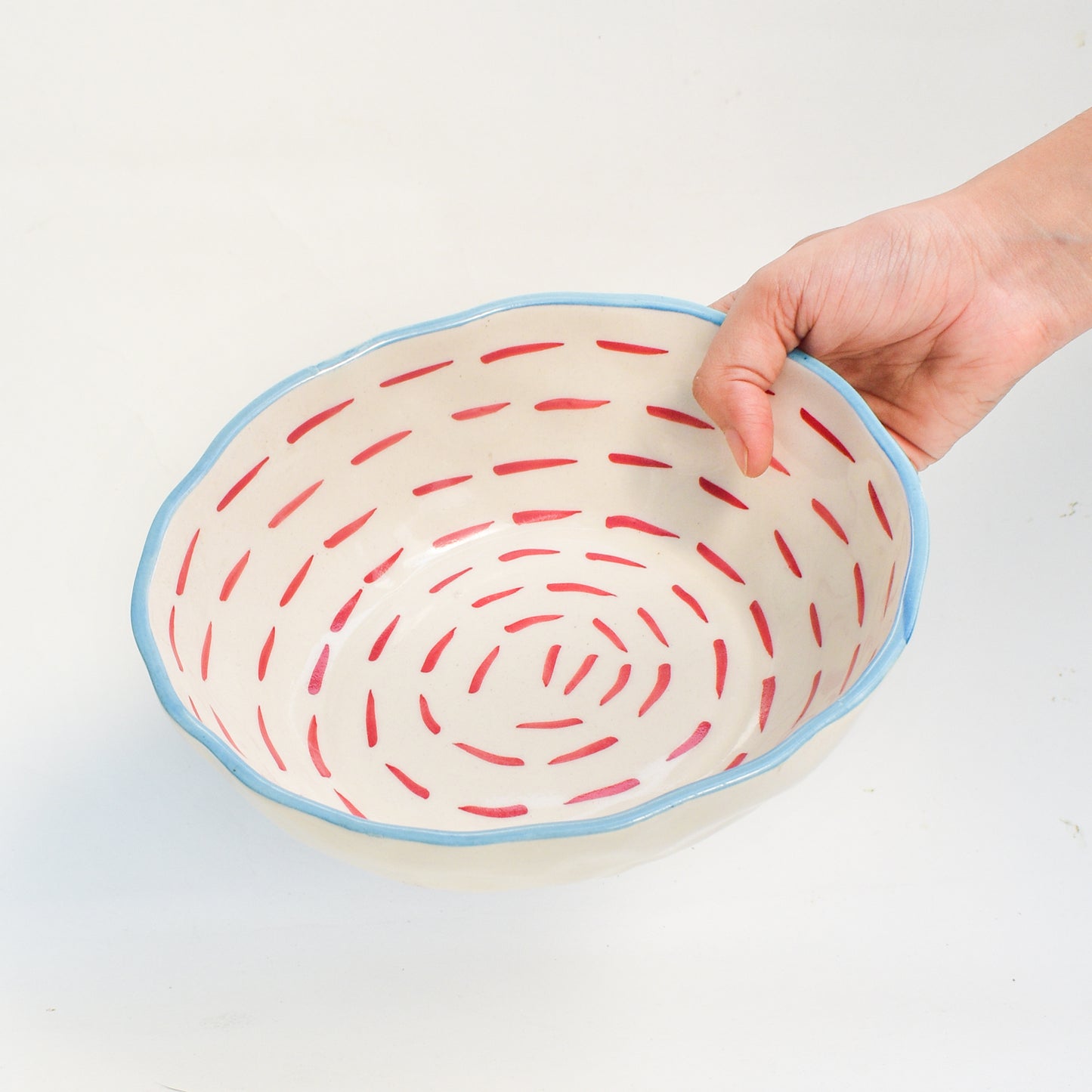 Artisan Ceramic Salad Bowl - Dash