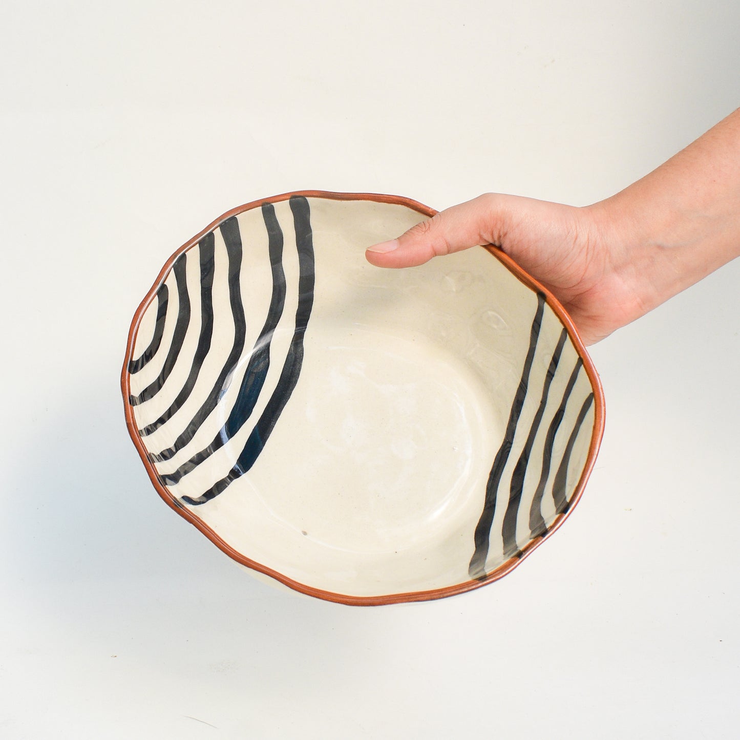 Classic Handmade Ceramic Bowl - Ivory