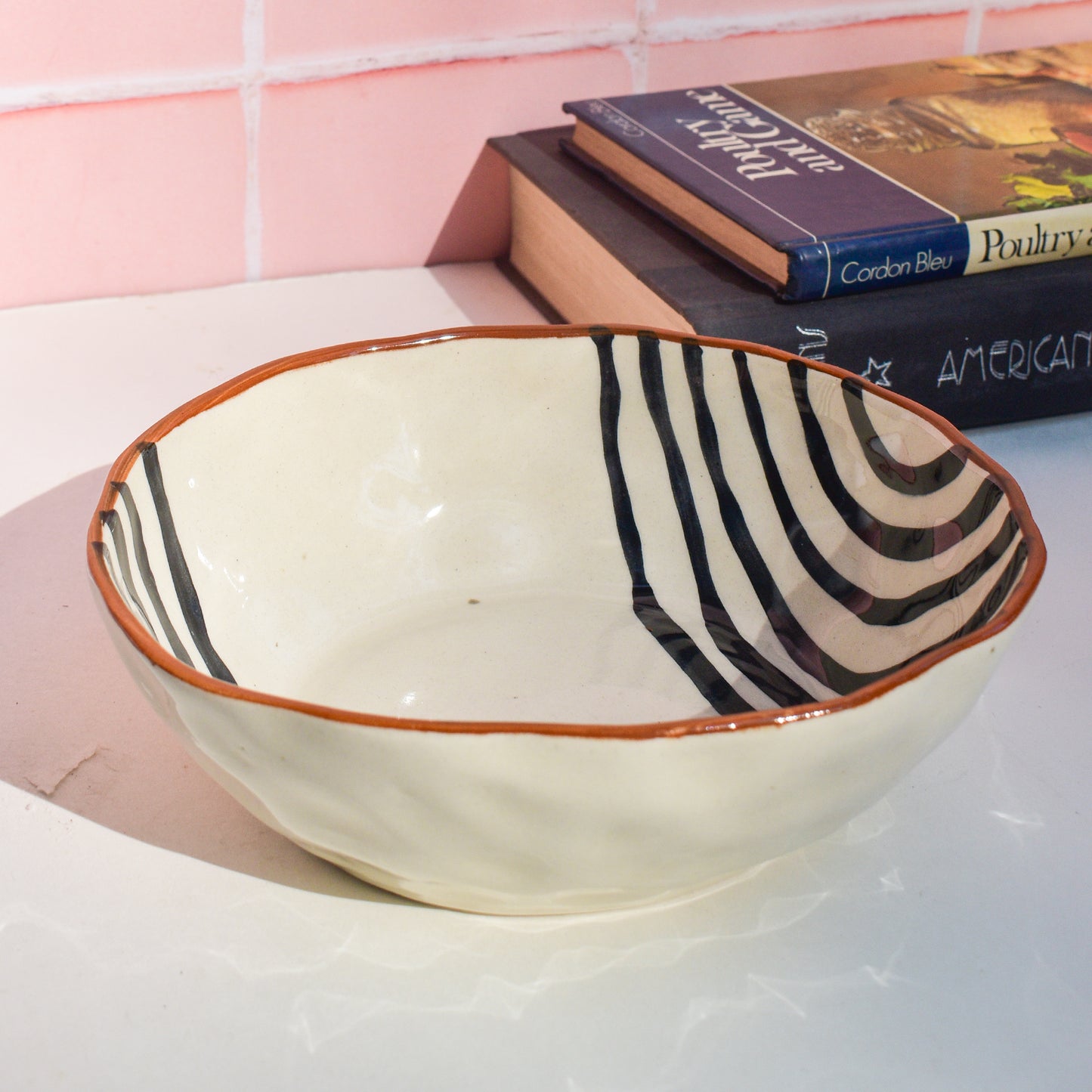 Classic Handmade Ceramic Bowl - Ivory