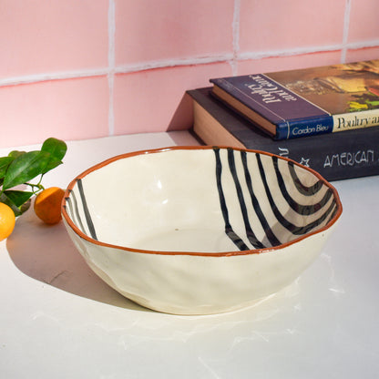 Classic Handmade Ceramic Bowl - Ivory