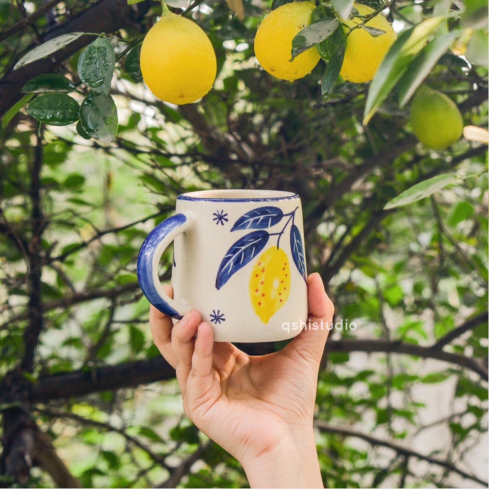 Colorful Ceramic Mug - Lemon